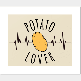 Potato Lover Potato Heartbeat Posters and Art